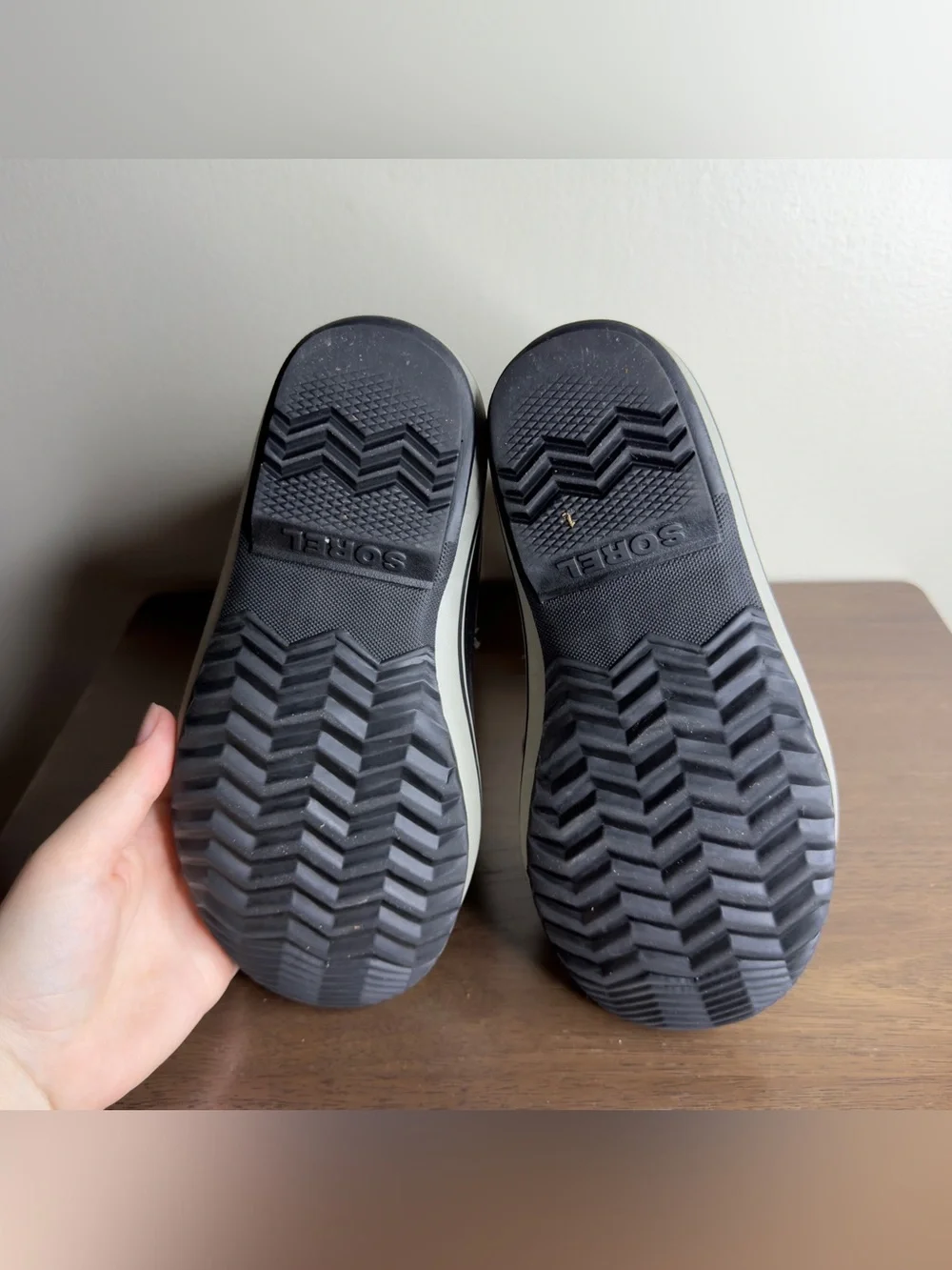 SOREL Yoot Pac Nylon Gray Waterproof Snow Boots Sz 3 Kids